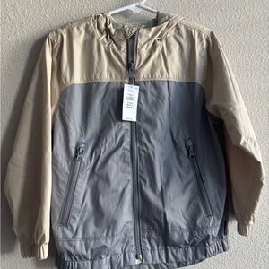 GAP kids Gray and Tan Windbreaker size 4